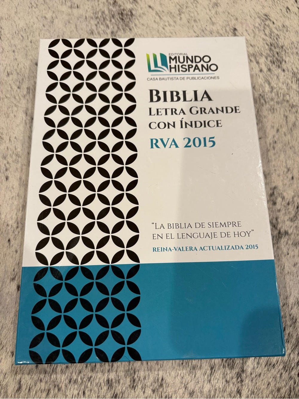 Biblia Reina-Valera RVA 2015 - Azul y Blanco, Letra Grande